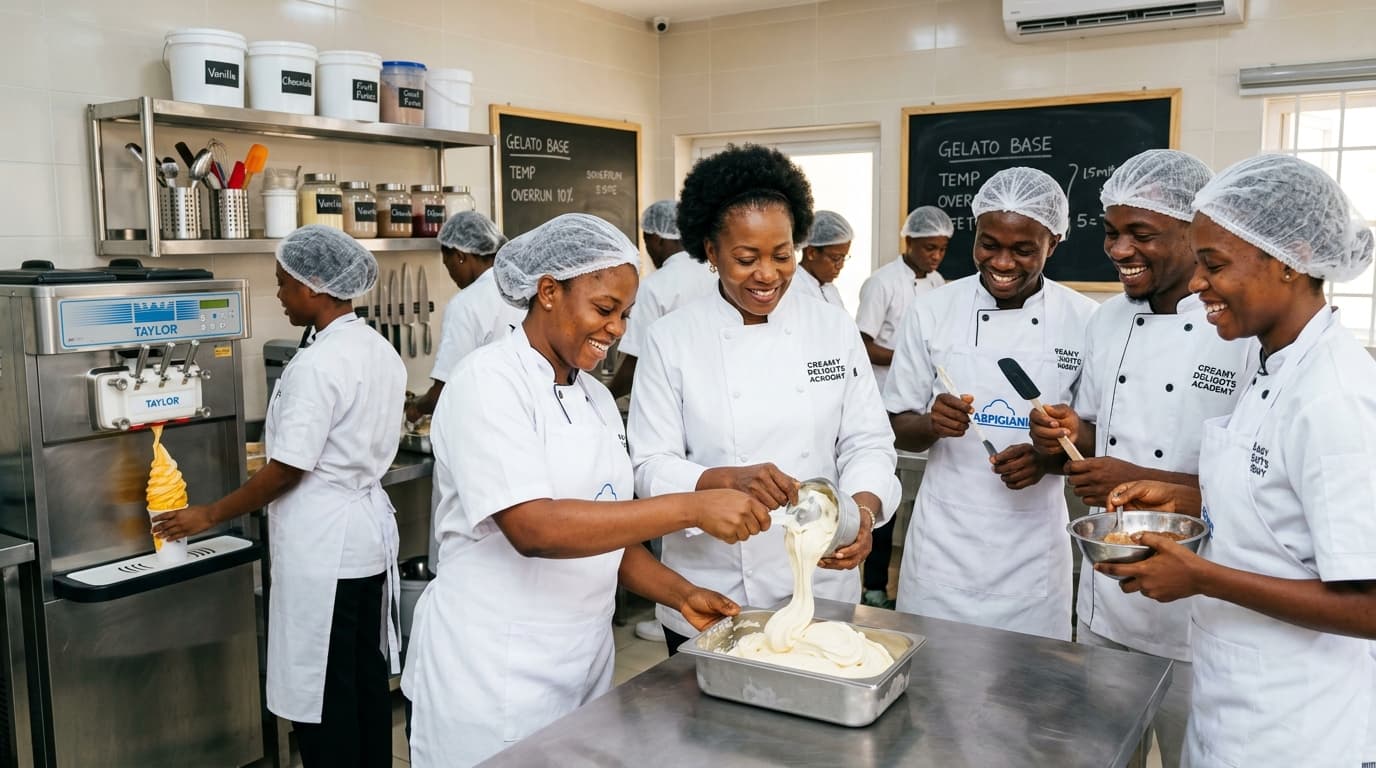 Cremier Dela Hands-on Ice Cream Masterclass Academy in Nigeria